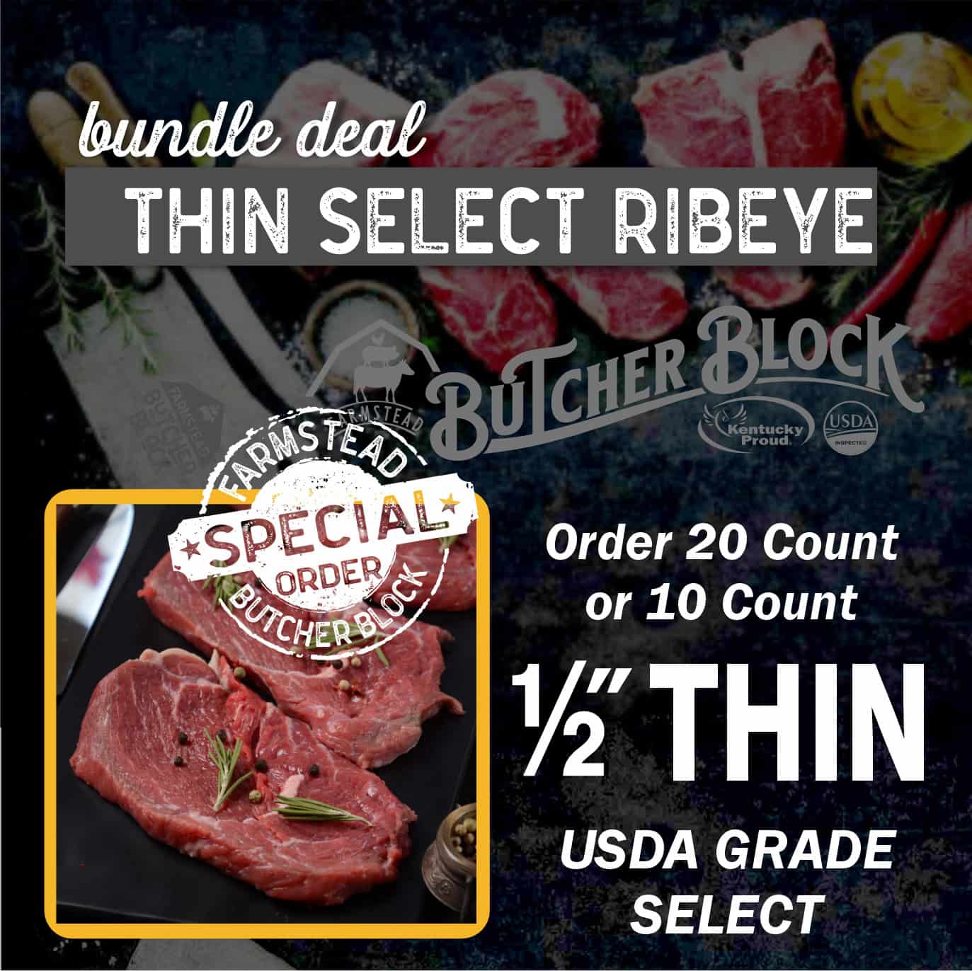 Thin Select Ribeyes