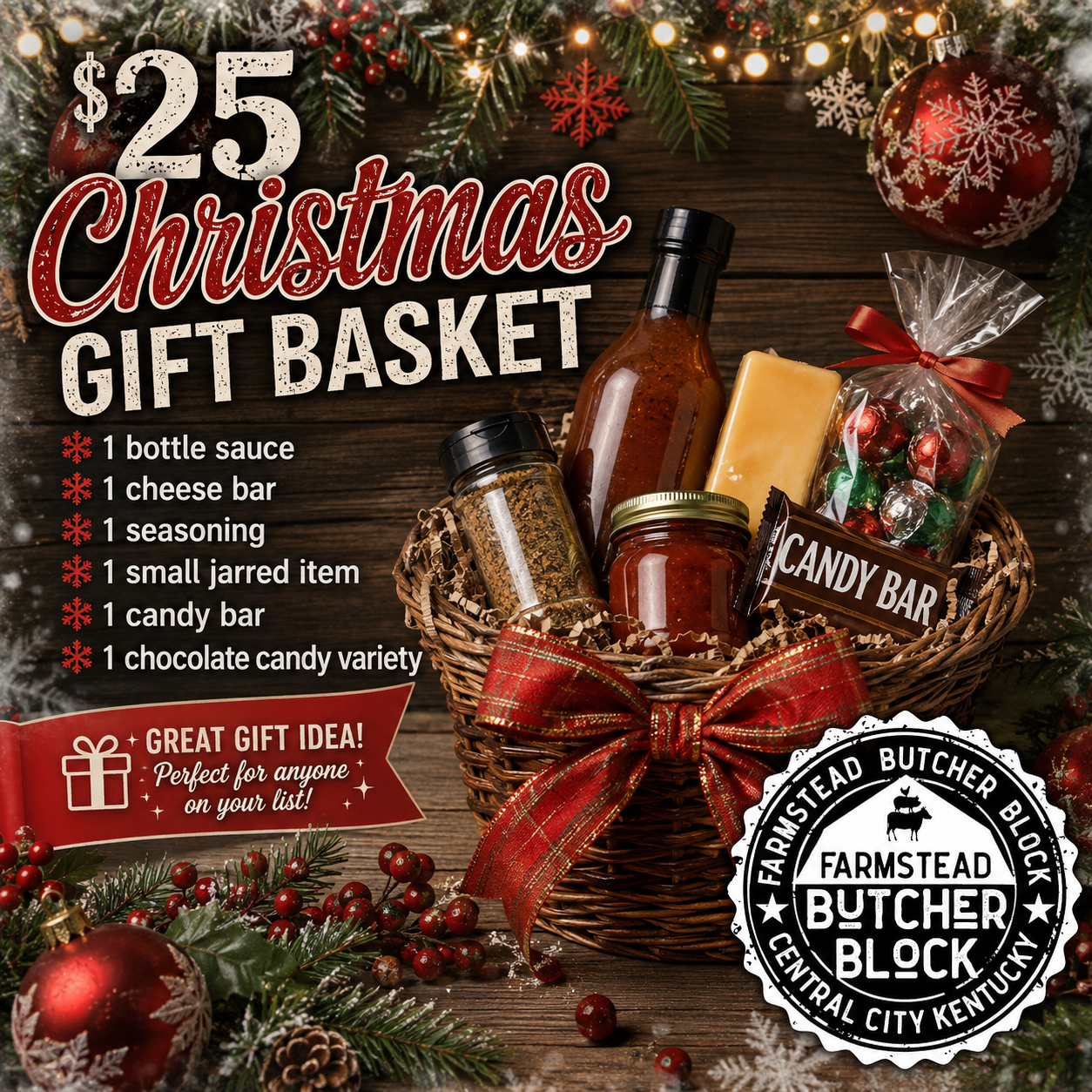 $25 Christmas Gift Basket